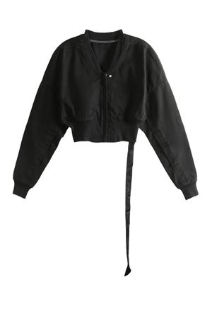 Giacca crop Flight Jkt nero RICK OWENS DRKSHDW | DS01F4721CVS09
